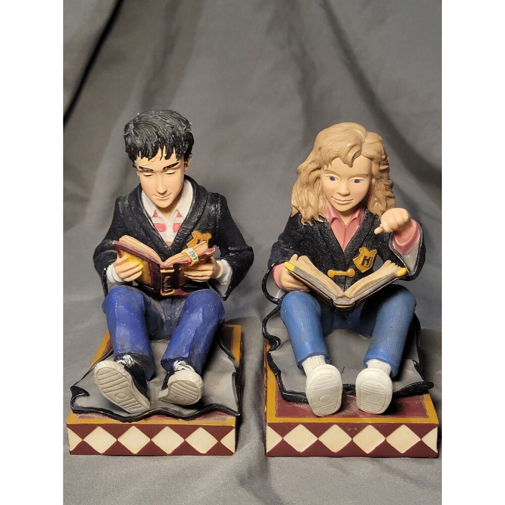 Enesco Harry Potter & Hermione Granger Resin Bookends Boxed Set 2000 - Picture 4 of 7